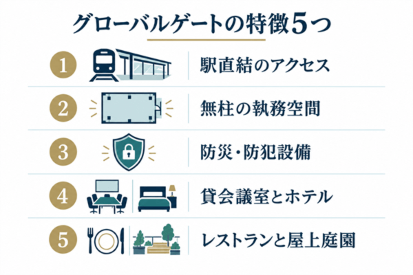 グローバルゲートのオフィスの魅力5選